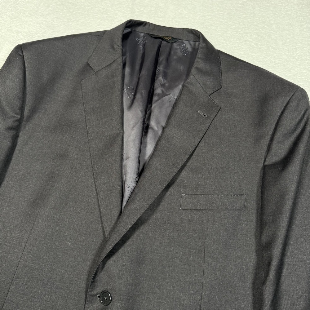 Jos A Bank Signature‎ Gold Blazer Mens 50R Gray Wool Sport Coat Big Tall Jacket